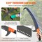 Manual Pole Saw, 7.3-27 ft Extendable Tree Pruner, Sharp Steel Blade and Scissors High Branches Trimming, Branch Trimmer with Li